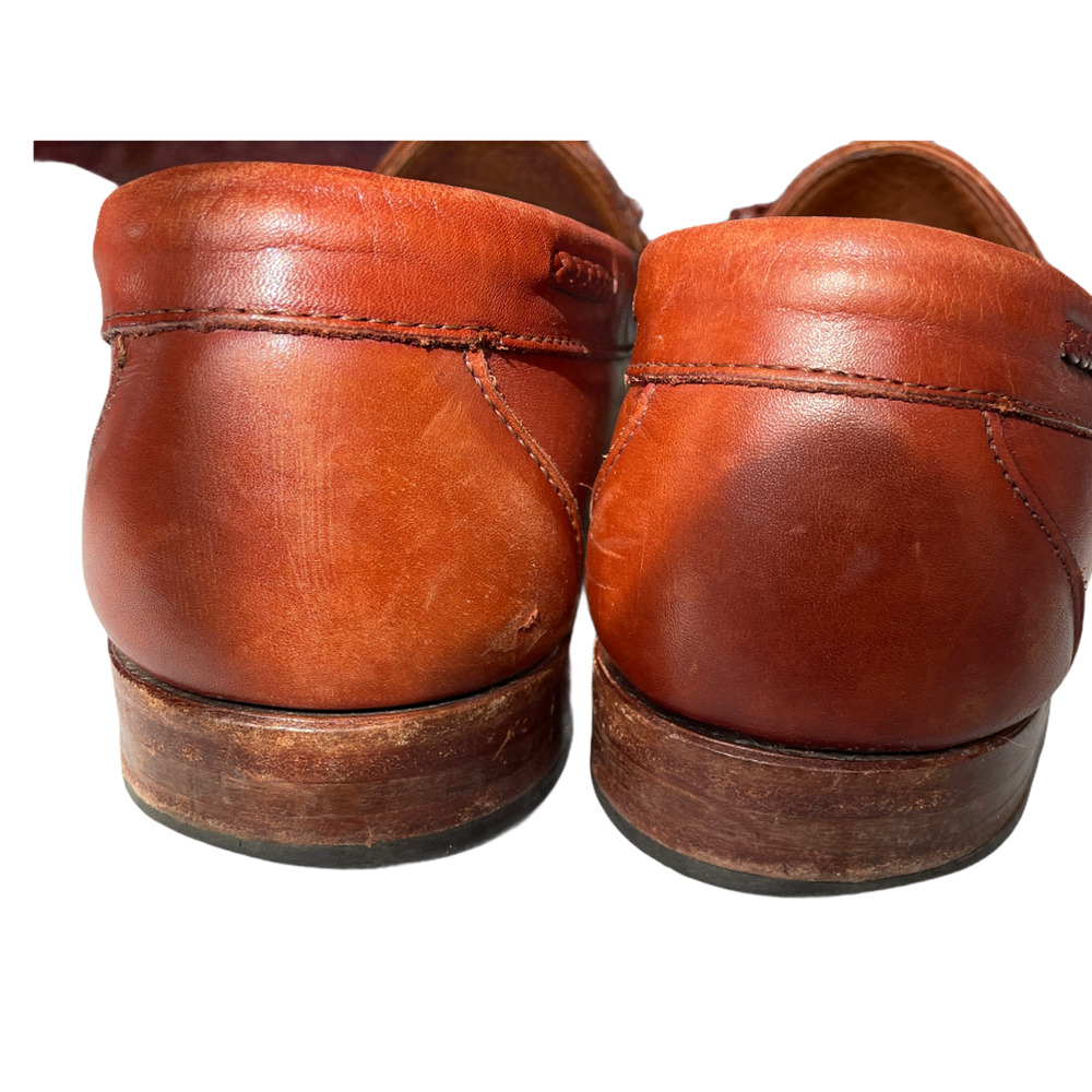 Allen Edmonds Woodstock Brown Leather Loafers 10 - Picture 3 of 7